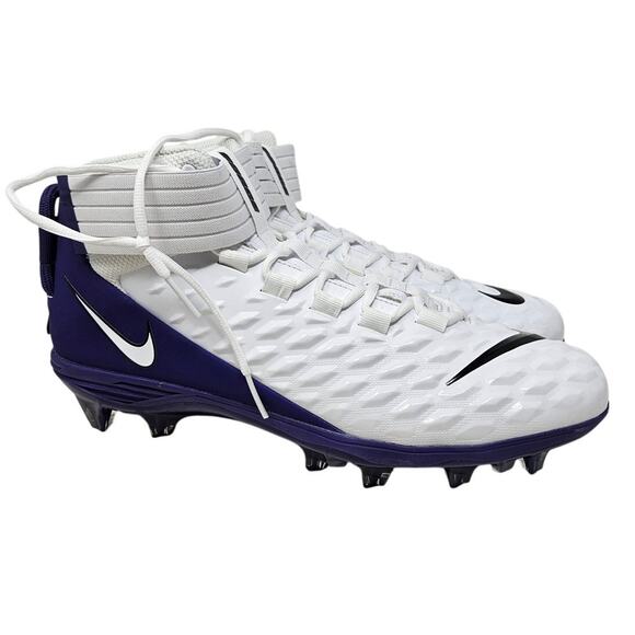 NEW no box or tags Nike 14 Force Savage 2 Cleats Football White Purple Sneaker main image 5